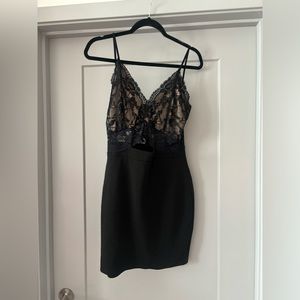 Black Lace Mini Dress